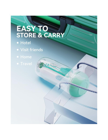 Limpiador Eléctrico de Botellas Festiva - Set de Cepillos Verde