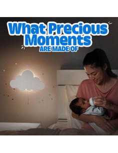 Luz Nube - Lámpara de Pared Infantil a Batería 33cm 2