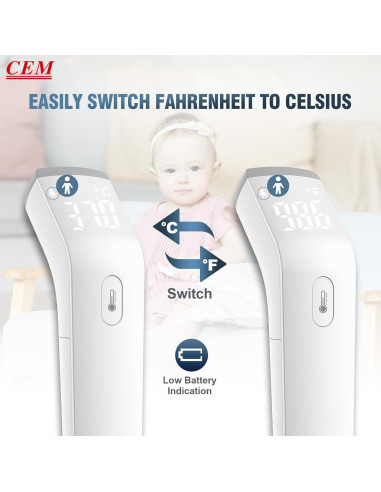 Termómetro Digital Infrarrojo CEM DT-8807S Sin Contacto