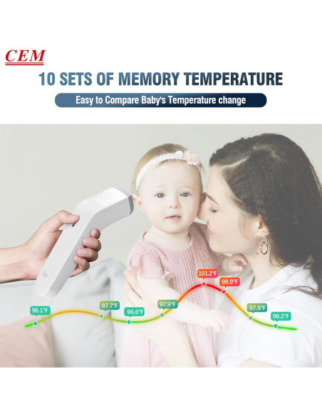 Termómetro Digital Infrarrojo CEM DT-8807S Sin Contacto