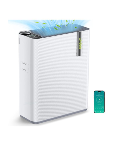 Purificador de Aire Dhyala KJ01 con Humidificador 100mL Blanco