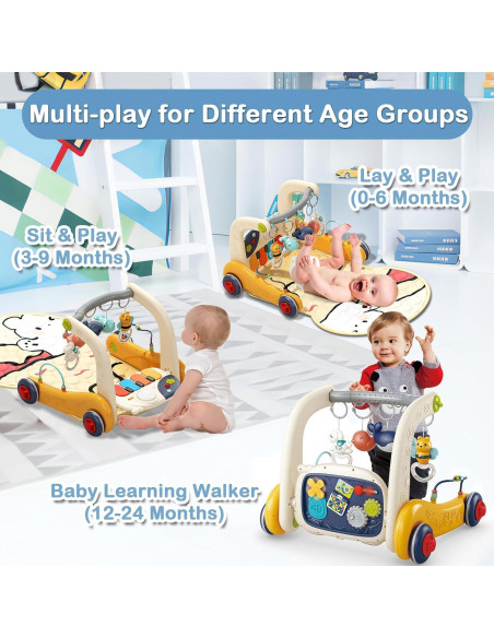 Gimnasio de Actividad para Bebés 3 en 1 con Piano Musical Gimnasio de Actividad para Bebés 3 en 1 con Piano Musical