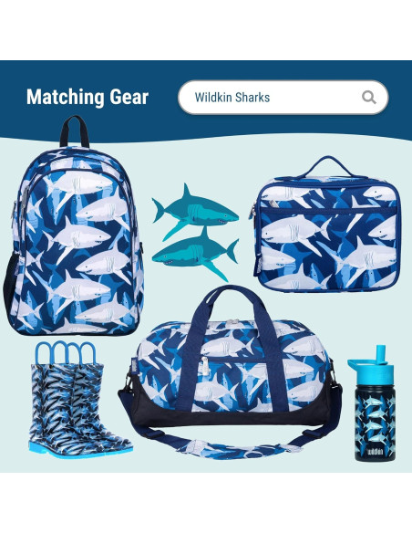 Alfombra de Siesta de Peluche Wildkin Tiburones 145x50 cm