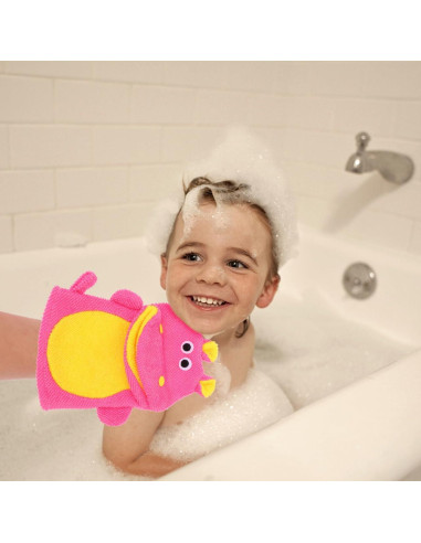 5 Guantes de Baño Exfoliantes VINTORKY para Niños - Dibujos Animados