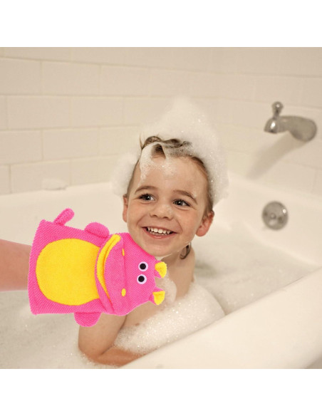 5 Guantes de Baño Exfoliantes VINTORKY para Niños - Dibujos Animados