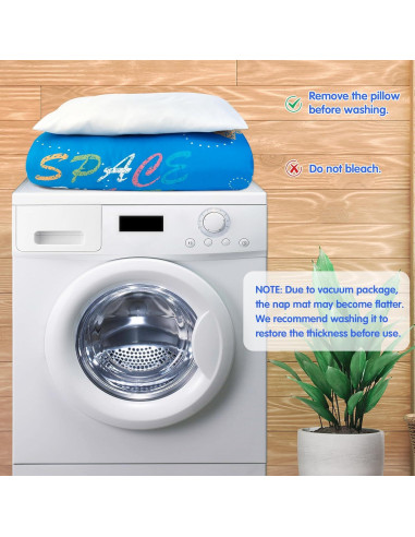 Colchoneta para Siesta Infantil Bella's Friends Azul 130x78cm