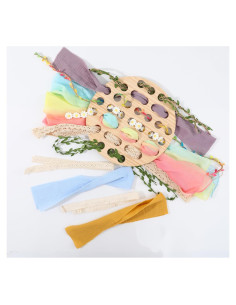 Tablero de Enhebrado de Madera COTTOVE 29x29 cm Montessori