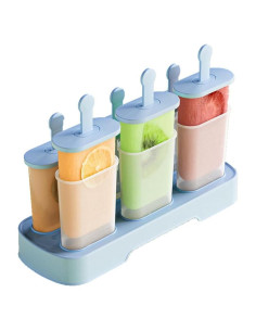 Juego de Moldes para Paletas Honsen 6 Piezas Libre BPA