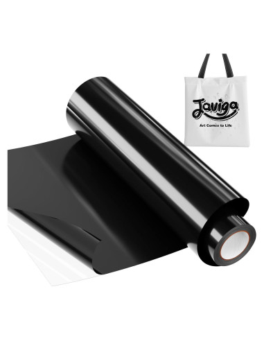 Vinilo de Transferencia Térmica Negro JAVIGA 30.48 cm para Cricut