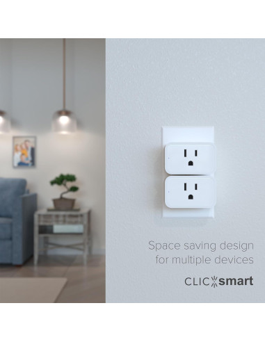 Enchufe Inteligente ClicSmart WiFi Blanco Compatible Alexa