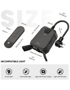 Enchufe Inalámbrico TREATLIFE SK30R Control Remoto IP64 2