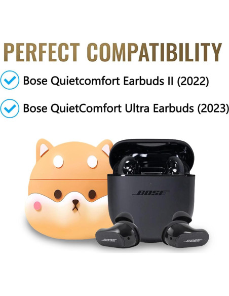 Funda Protectora 3D SKPY para Bose QuietComfort Earbuds II Corgi