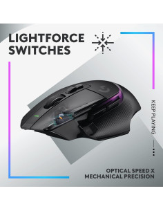 Logitech G502 X Plus Ratón Óptico Inalámbrico RGB HERO 25K 2