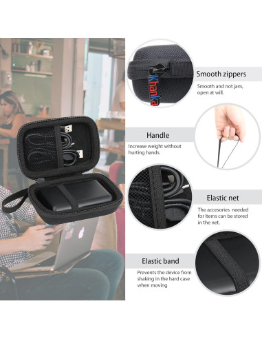 Funda Dura Khanka para Anker PowerCore 10000mAh - Negro