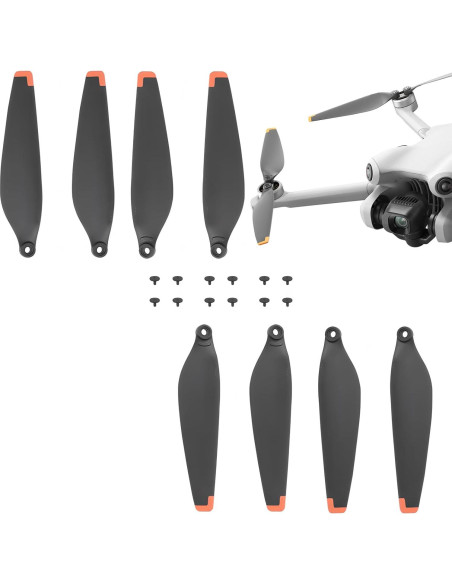 Hélices Reemplazo 8 Pcs para DJI Mini 4 Pro y Mini 3 Pro