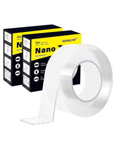 Cinta Doble Cara WINNOW 3 cm x 6.1 m - Alta Resistencia, Reutilizable