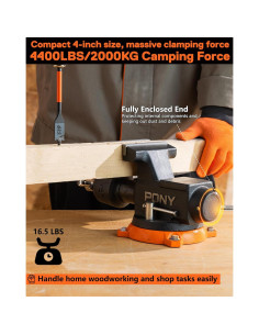 Prensa de Banco PONY 4" Alta Resistencia 1995.8KG 2