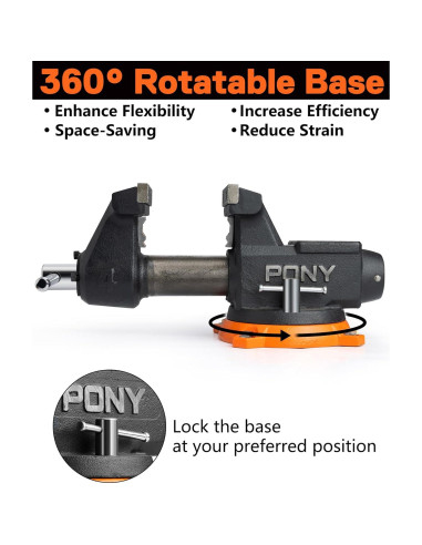 Prensa de Banco PONY 4" Alta Resistencia 1995.8KG