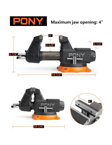 Prensa de Banco PONY 4" Alta Resistencia 1995.8KG