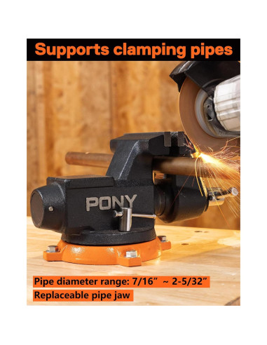 Prensa de Banco PONY 4" Alta Resistencia 1995.8KG