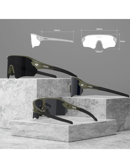 Gafas de sol deportivas Z87 UV protección alta definición