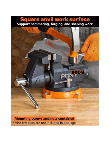 Prensa de Banco PONY 4" Alta Resistencia 1995.8KG