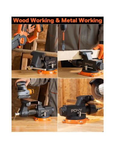 Prensa de Banco PONY 4" Alta Resistencia 1995.8KG