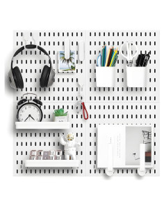 Kit Organizador de Pared Sonhomay con 4 Tableros y 12 Ganchos