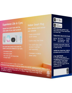 Enchufe Inteligente Cync 3 Paquete Control Remoto y Voz 2