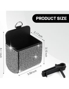 Organizador de Almacenamiento para Ventilación de Auto Hbxdeco Blanco 2