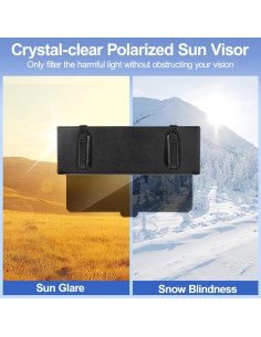 Extensor de Visera Solar ZONGALL GEAT011A Negro Ajustable 2