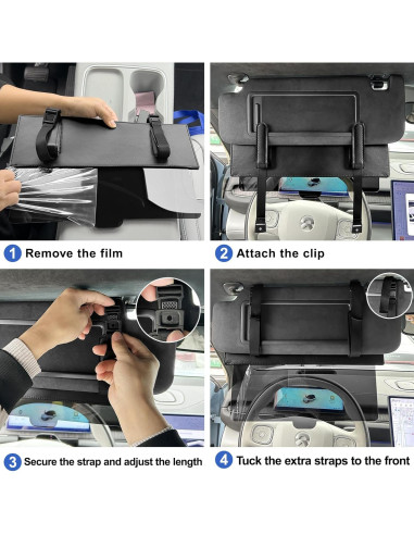 Extensor de Visera Solar ZONGALL GEAT011A Negro Ajustable