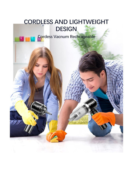 Aspiradora de Mano Inalámbrica GODROT 18000PA 4 en 1 Aspiradora de Mano Inalámbrica GODROT 18000PA 4 en 1