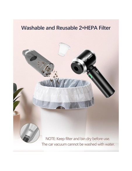 Aspiradora de Mano Inalámbrica GODROT 18000PA 4 en 1 Aspiradora de Mano Inalámbrica GODROT 18000PA 4 en 1