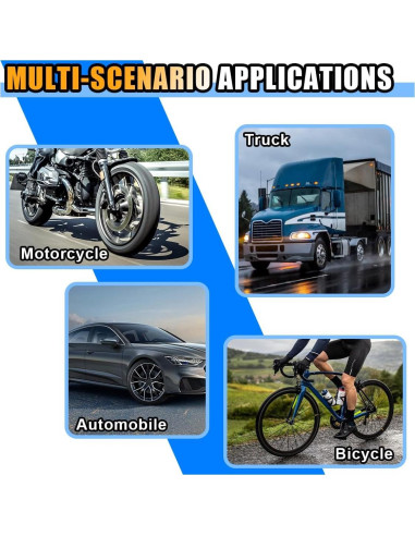 Medidor de Presión de Neumáticos JOYCOURT 0-7 Bar 2PCS