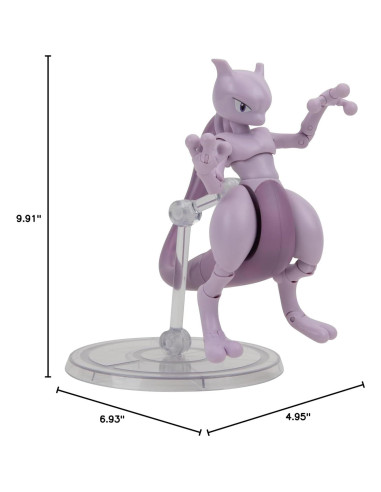 Figura Super-Articulada Mewtwo 15 cm Jazwares - Pokémon