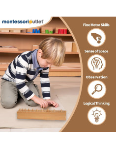 Bloque Cilíndrico Montessori Outlet para Niños 3-6 Años 2
