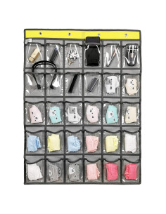 Organizador de bolsillo ANIZER 30 bolsillos 57.9x85.8cm Gris