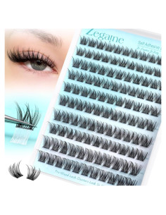 Grupos de Pestañas Autoadhesivas Zegaine 10-16mm Naturales