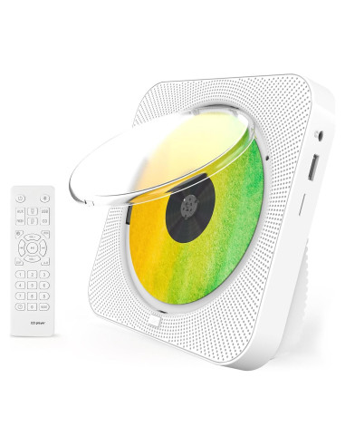 Reproductor de CD Bluetooth Howduoyu con control remoto y HiFi