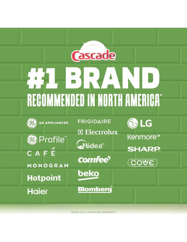 Cápsulas detergente para lavavajillas Cascade Free & Clear 19u