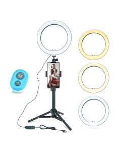 Luz de Anillo LED Regulable 10" LINCO AM275 con Trípode