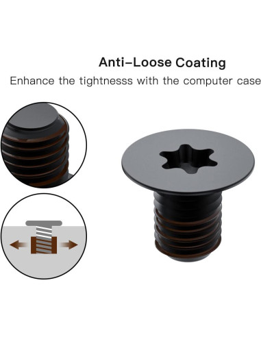 12 Tornillos M2x3mm Torx T5 + Destornillador para Dell XPS