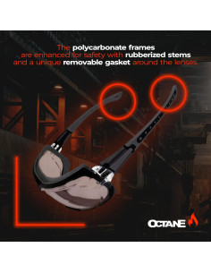 Gafas de Seguridad Global Vision Octane con Lente Única 2