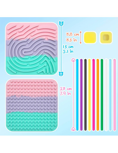 Tablero de Actividad Sensorial ZSFLZS - Juguete Antiestrés Colorido