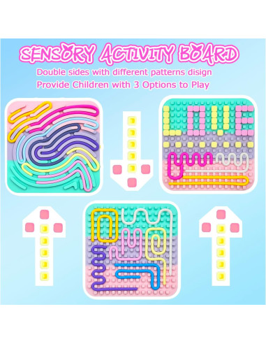 Tablero de Actividad Sensorial ZSFLZS - Juguete Antiestrés Colorido