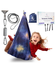 Columpio Sensorial Rebotante Mommyhugs 124cm x 203cm Azul