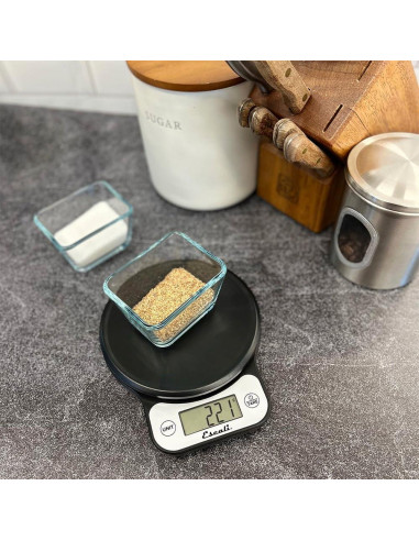 Balanza de Cocina Digital Escali Telero T136 6000g Negra
