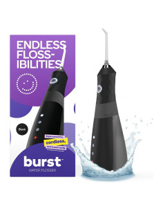 Hilo Dental Eléctrico Burst WaterFlosser Negro Inalámbrico