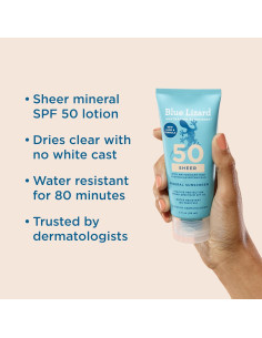 Protector Solar Mineral SPF 50 Blue Lizard 89 ml - Óxido de Zinc 2